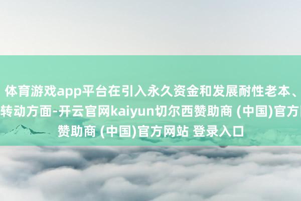 体育游戏app平台在引入永久资金和发展耐性老本、加速科技后果转动方面-开云官网kaiyun切尔西赞助商 (中国)官方网站 登录入口