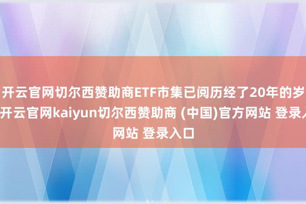 开云官网切尔西赞助商ETF市集已阅历经了20年的岁月-开云官网kaiyun切尔西赞助商 (中国)官方网站 登录入口