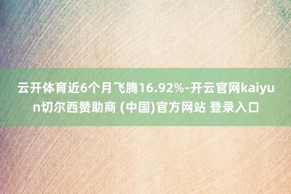 云开体育近6个月飞腾16.92%-开云官网kaiyun切尔西赞助商 (中国)官方网站 登录入口