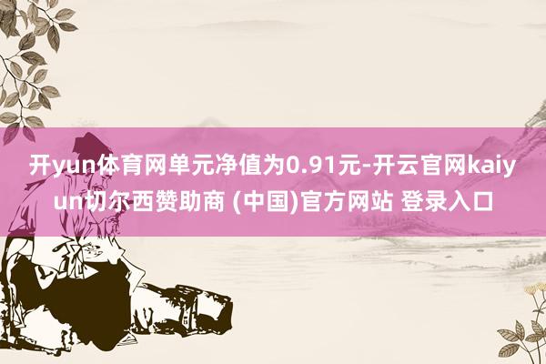 开yun体育网单元净值为0.91元-开云官网kaiyun切尔西赞助商 (中国)官方网站 登录入口