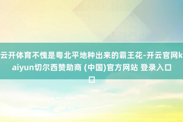 云开体育不愧是粤北平地种出来的霸王花-开云官网kaiyun切尔西赞助商 (中国)官方网站 登录入口